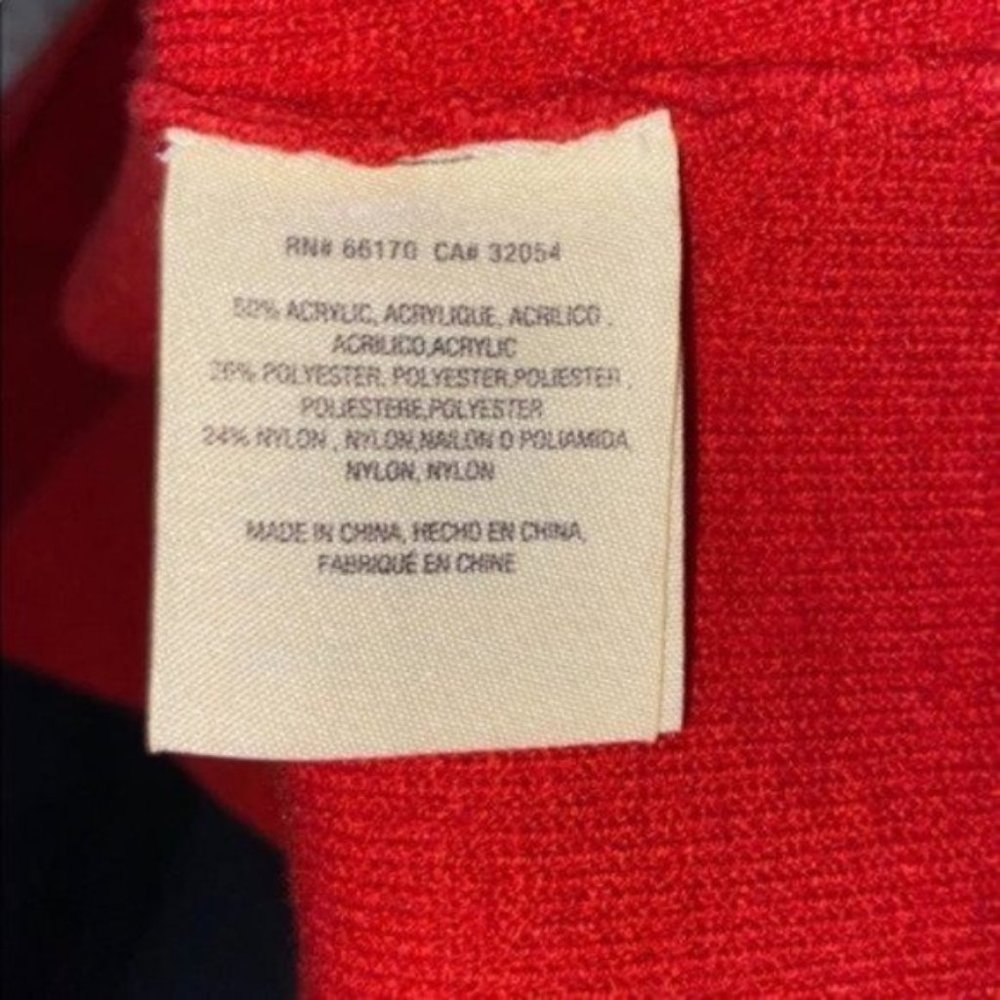 Anthropologie Moth Chester Bell Sleeve Red Mid Length Dress Size Small - Picture 7 of 10